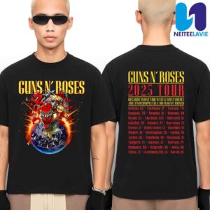 Guns N’ Roses Japan 2025 Tour Admat 2025 Dates List Back Merchandise T-Shirt