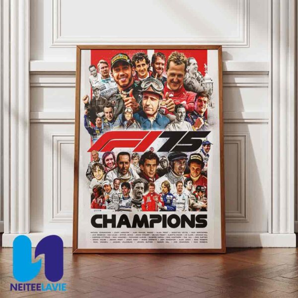 Heroes Legends Idols 34 Champions And Counting Since The Dawn Of F1 In 1950 Home Decor Poster Canvas