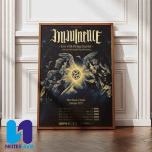 Imminence The Black Finale Europe Tour Dates December 2025 With String Quartet Poster Canvas