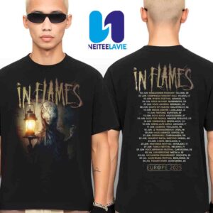 In Flames Europe Tour Dates 2025 Merchandise Unisex T-Shirt