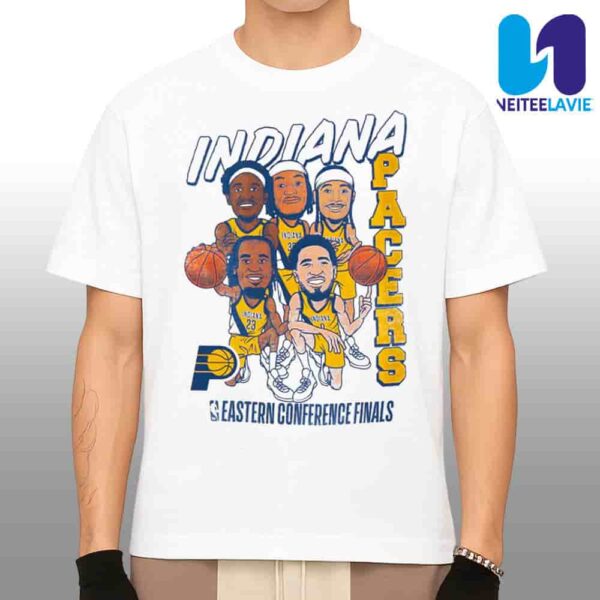 Indiana Pacers 2025 Eastern Conference Finals Starting 5 Merchandise Unisex T-shirt
