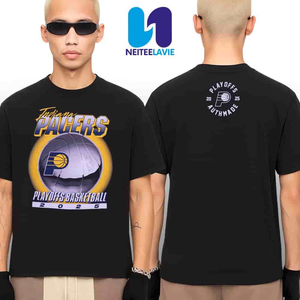 Indiana Pacers 2025 NBA Playoffs Swish Merchandise Unisex T-Shirt Indiana Pacers 2025 NBA Playoffs Swish Merchandise Unisex T-Shirt