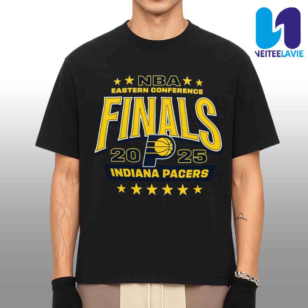 Indiana Pacers NBA 2025 Eastern Conference Finals Merchandise Unisex T-shirt Indiana Pacers NBA 2025 Eastern Conference Finals Merchandise Unisex T-shirt