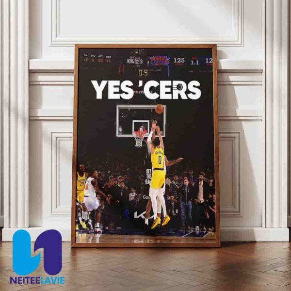 Indiana Pacers Yes Cers Its Always Tyrese Haliburton Put On A Masterclass In Poise And Playmaking Under Pressure Home Decor Poster Canvas