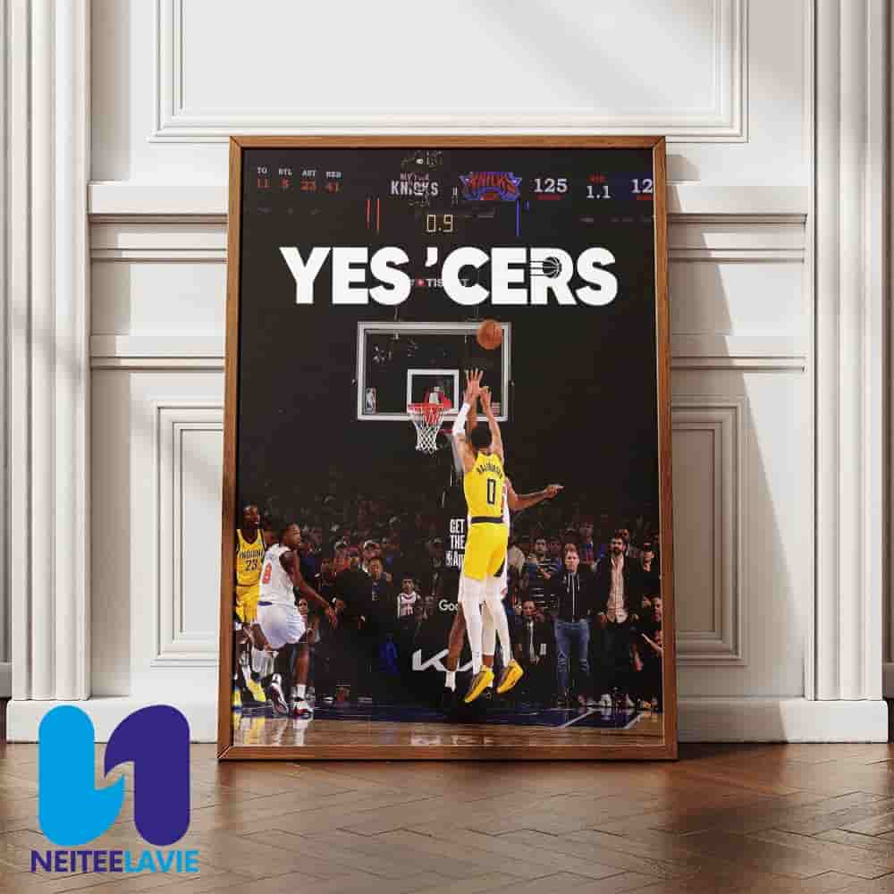 Indiana Pacers Yes Cers Its Always Tyrese Haliburton Put On A Masterclass In Poise And Playmaking Under Pressure Home Decor Poster Canvas Indiana Pacers Yes Cers Its Always Tyrese Haliburton Put On A Masterclass In Poise And Playmaking Under Pressure Home Decor Poster Canvas