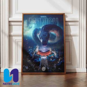Inter Milan Road To The Stars Munich On May 31 2025 Snake Stadium Art Home Decor Poster Canvas