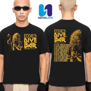 Iron Maiden Eddie Dive Bar is On The Road For 2025 Charged With Trooper Tour Dates Merchandise Unisex T-Shirt