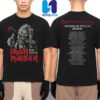 Iron Maiden Run For Your Lives World Tour Dates List 2025 Merchandise Two Sided Unisex T-Shirt