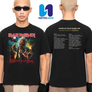 Iron Maiden Run For Your Lives UK Tour Dates 2025 Merchandise Unisex T-Shirt
