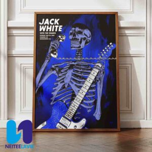 Jack White Night 1 Concert Poster With Snares In Sacramento CA On May 26 2025 At Channel 24 Home Decor Poster Canvas