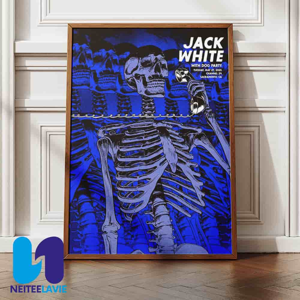 Jack White Night 2 Concert Poster With Dog Party In Sacramento CA On May 27 2025 At Channel 24 Home Decor Poster Canvas Jack White Night 2 Concert Poster With Dog Party In Sacramento CA On May 27 2025 At Channel 24 Home Decor Poster Canvas