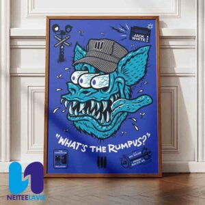 Jack White No Name Tour Concert Poster Night 2 In Vancouver BC On May 23 2025 At Commodore Ballroom Home Decor Poster Canvas