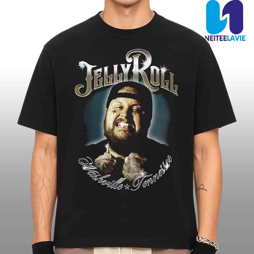 Jelly Roll Nashville Tennessee 2025 Grillz Photo Merchandise Unisex T-Shirt Jelly Roll Nashville Tennessee 2025 Grillz Photo Merchandise Unisex T-Shirt