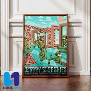 Johnny Blue Skies At Skyla Credit Union Amphitheatre In Charlotte Nc On May 13 2025 Home Decor Poster Canvas