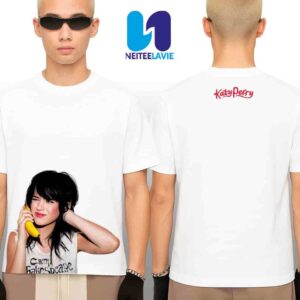 Katy Perry Banana Phone Tee Collection The Life Time Tour 2025 Merchandise Fan Gift T-shirt