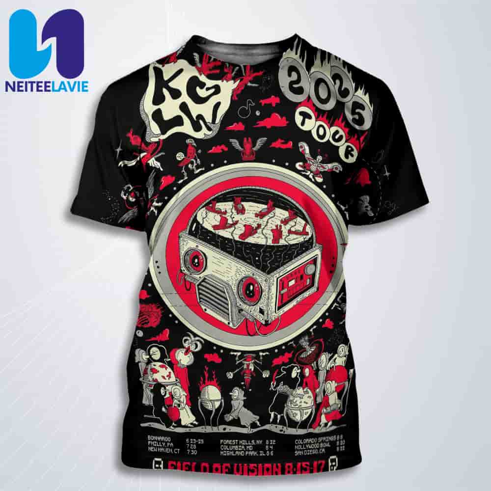 King Gizzard And Lizard Wizard Field Of Vision Fest 2025 Art Work Home All Over Print T-Shirt King Gizzard And Lizard Wizard Field Of Vision Fest 2025 Art Work Home All Over Print T-Shirt