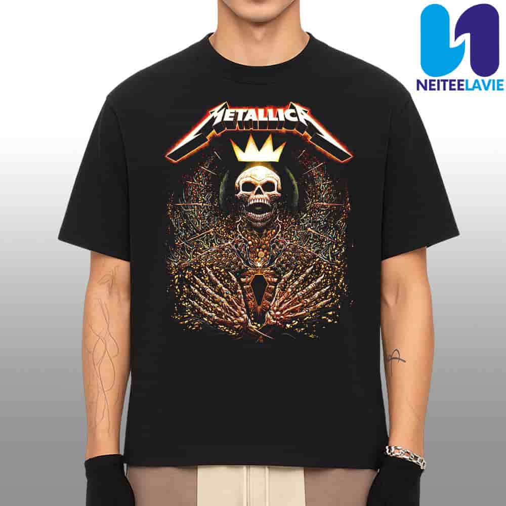 Metallica M72 Charlotte Pop-up Poster North American Tour 2025 In Charlotte NC On May 31st At Bank Of America Stadium Merchandise Unisex T-Shirt Metallica M72 Charlotte Pop-up Poster North American Tour 2025 In Charlotte NC On May 31st At Bank Of America Stadium Merchandise Unisex T-Shirt