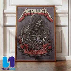 Metallica M72 Landover Concert Poster World Tour 2025 In Landover Maryland On May 28 At Northwest Stadium Home Decor Poster Canvas