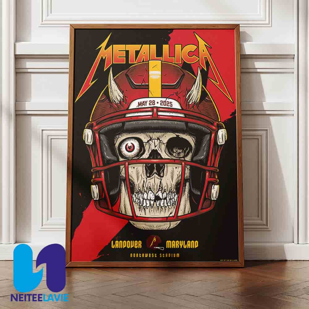 Metallica M72 Landover Pop-up Exclusive Poster In Washington DC On May 28 2025 At Landover Maryland Northwest Stadium Home Decor Poster Canvas Metallica M72 Landover Pop-up Exclusive Poster In Washington DC On May 28 2025 At Landover Maryland Northwest Stadium Home Decor Poster Canvas