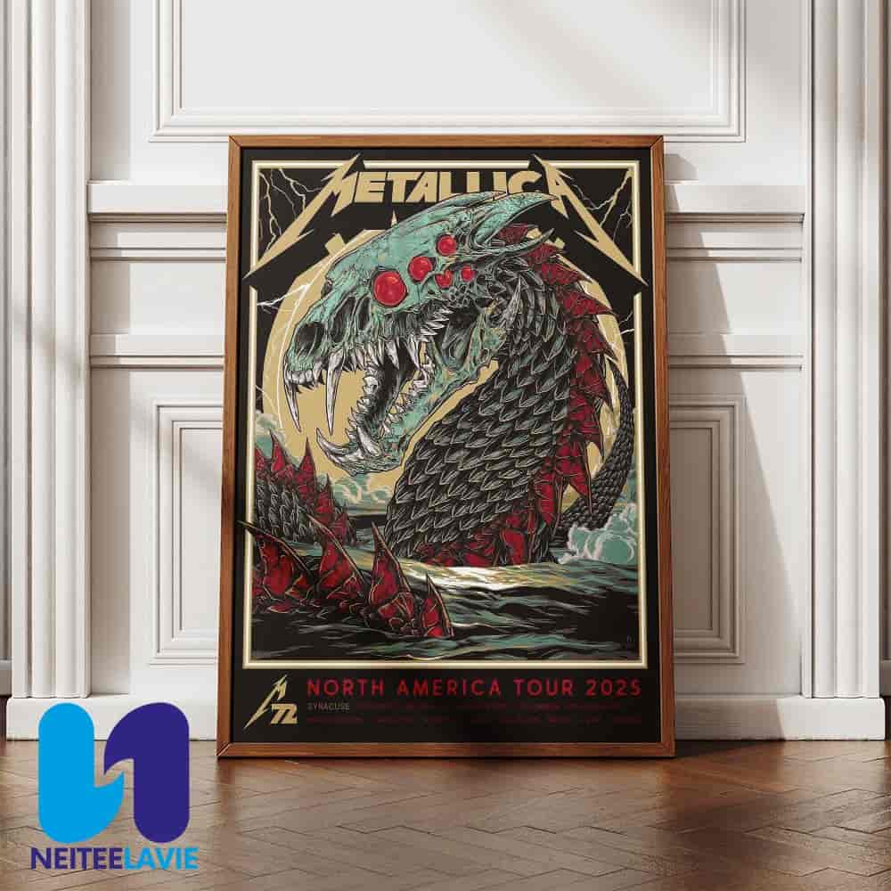 Metallica M72 North America Tour 2025 Poster Canvas Metallica M72 North America Tour 2025 Poster Canvas