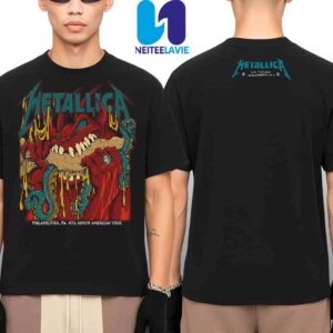 Metallica M72 Philly Night 1 And Night 2 Poster In Philadelphia Pennsylvania On May 23 And May 25 2025 At Lincoln Financial Field Two Sides Merchandise Unisex T-Shirt