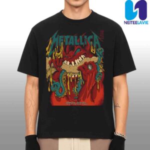 Metallica M72 Philly Night 2 Poster In Philadelphia Pennsylvania On May 23rd 2025 At Lincoln Financial Field Merchandise Unisex T-Shirt