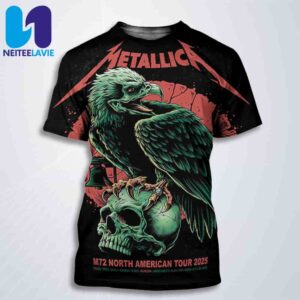 Metallica M72 Philly Pop-Up Shop North American Tour 2025 At Lincoln Financial Field In Philadelphia PA On May 23-25 All Over Print T-Shirt