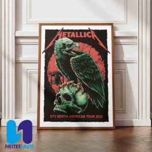 Metallica M72 Philly Pop-Up Shop North American Tour 2025 At Lincoln Financial Field In Philadelphia PA On May 23-25 Home Decor Poster Canvas