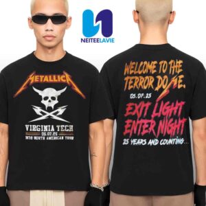 Metallica M72 Virginia Tech May 7 2025 M72 North American Tour Merchandise T Shirt