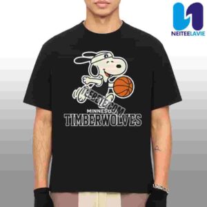 Minnesota Timberwolves Vs Snoopy Player Basketball NBA 2025 Merchandise Unisex T-Shirt