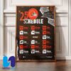 NFL Dallas Cowboys 2025 Schedule Season Home Decor Poster Canvas