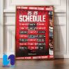 NFL Indianapolis Colts 2025 Schedule Season Home Decor Poster Canvas