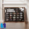 NFL Arizona Cardinals 2025 Schedule Season Home Decor Poster Canvas
