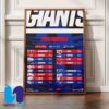 NFL New York Jets 2025 Schedule Season Home Decor Poster Canvas
