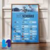 NFL Washington Commanders 2025 Schedule Season Home Decor Poster Canvas