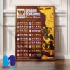 NFL Tennessee Titans 2025 Schedule Season Home Decor Poster Canvas