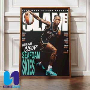 Natasha Cloud Seafoam Skies 2025 WNBA Season Slam 256 Home Decor Poster Canvas