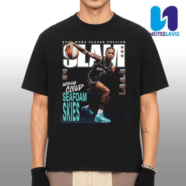 Natasha Cloud Seafoam Skies 2025 WNBA Season Slam 256 Merchandise Unisex T-Shirt