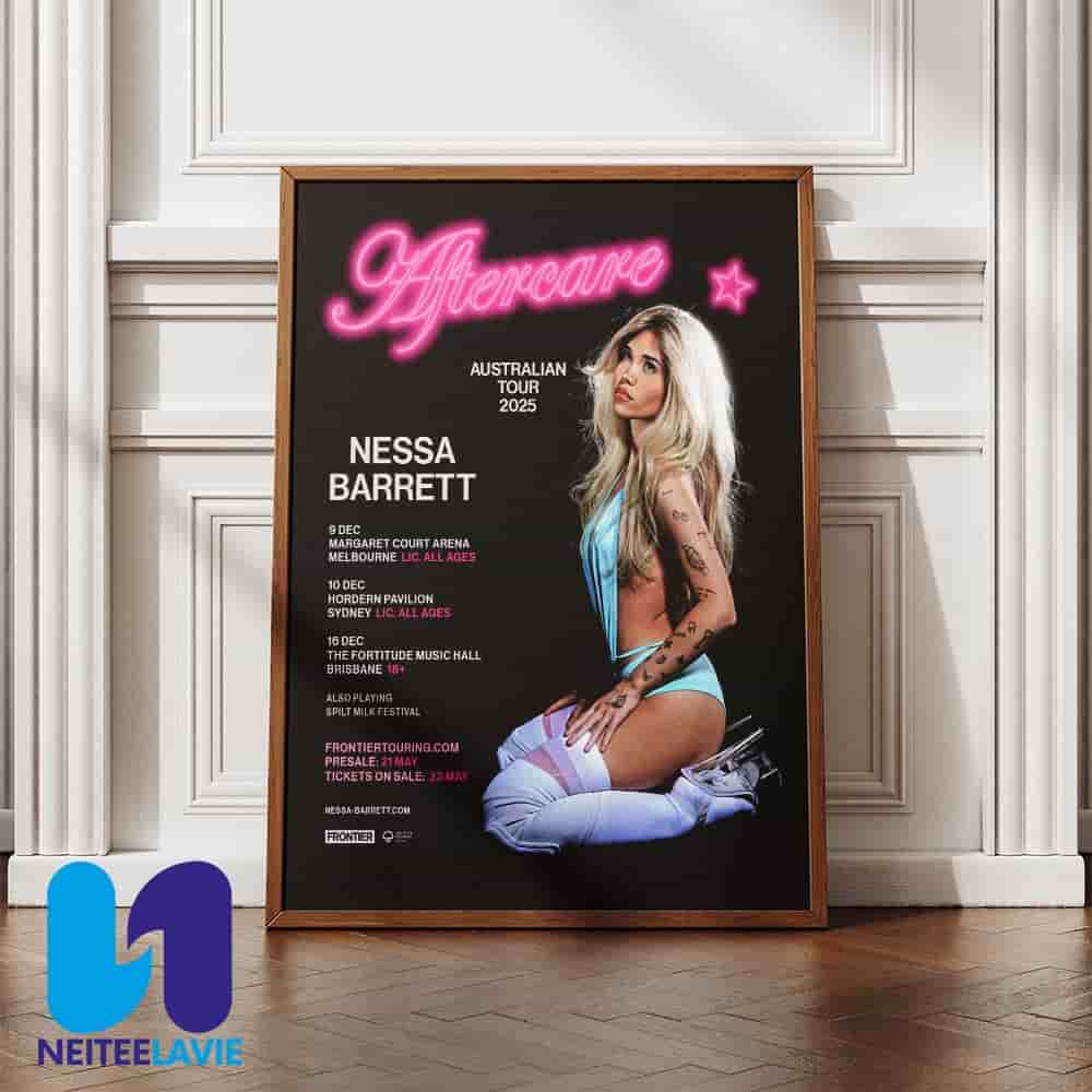 Nessa Barrett In Australian Tour at Spilt Milk this December 2025 Poster Canvas Nessa Barrett In Australian Tour at Spilt Milk this December 2025 Poster Canvas
