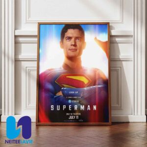 New Poster For James Gunn’s Superman On Theaters July 11 2025 Home Decor Poster Canvas