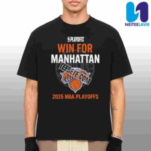 New York Knicks Win For Manhattan NBA Playoffs 2025 Essential Unisex T-Shirt