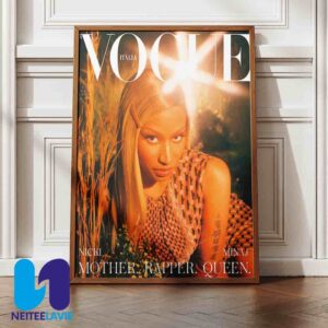 Nicki Minaj Mother Rapper Queen Graces The Cover Of Vogue Italia Home Decor Poster Canvas