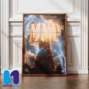 OKC Thunder Shai Gilgeous-Alexander MVP Da Temporada Regular 2024-25 Home Decor Poster Canvas