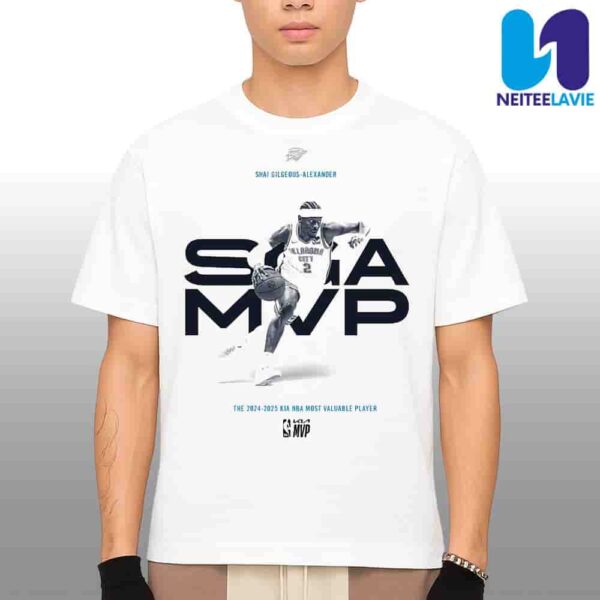 OKC Thunder Shai Gilgeous-Alexander The 2024-2025 KIA NBA Most Valuable Player Merchandise Unisex T-Shirt