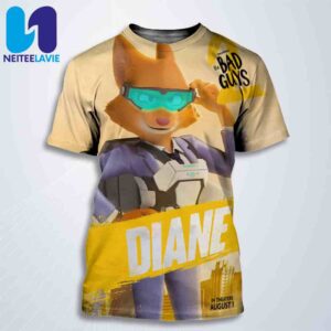 Official Poster Diane The Bad Guys 2 All Over Print T-Shirt