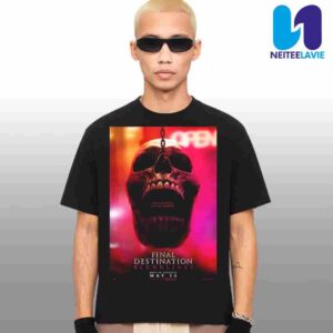 Official Poster Final Destination Bloodlines Death Runs In The Family Release In Theaters On May 16 2025 Merchandise Unisex T-Shirt