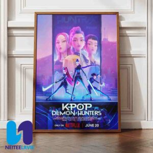Official Poster K-POP Demon Hunters Release June 20 2025 Only On Netflix Home Decor Poster Canvas