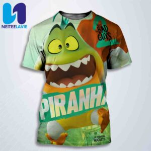 Official Poster Piranha The Bad Guys 2 All Over Print T-Shirt