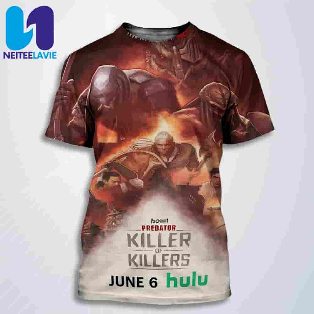 Official Poster Predator Killer Of Killers Release On June 6 2025 All Over Print T-Shirt Official Poster Predator Killer Of Killers Release On June 6 2025 All Over Print T-Shirt