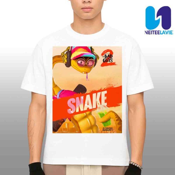 Official Poster Snake The Bad Guys 2 Merchandise Unisex T-Shirt